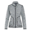 Landway Women's Heather Grey Summit Textured Knit Jacket