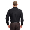 UltraClub Men's Black Cypress Long-Sleeve Twill with Pocket