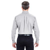 UltraClub Men's Charcoal Classic Wrinkle-Resistant Long-Sleeve Oxford