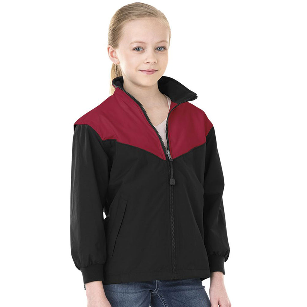 Charles River Youth Black/Red Championship Jacket