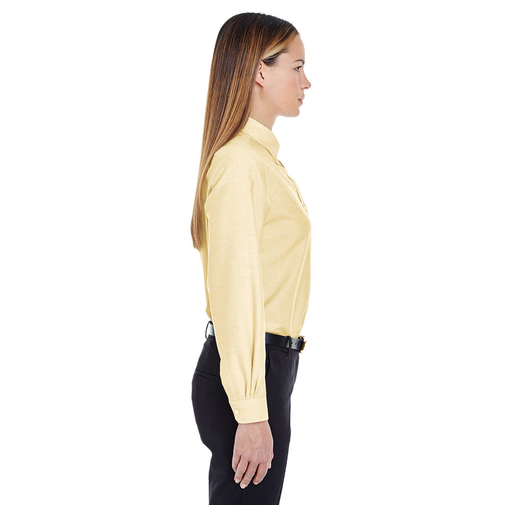 UltraClub Women's Butter Classic Wrinkle-Resistant Long-Sleeve Oxford