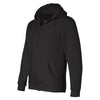 Bayside Men's Black USA-Made Full Zip Hooded Sweatshirt
