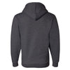 Bayside Men's Charcoal Heather USA-Made Full Zip Hooded Sweatshirt
