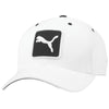 Puma Golf White & Black Cat Patch Adjustable Cap