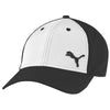 Puma Golf Black & White Back 9 Stretch Mesh Cap