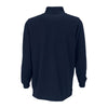 Vantage Men's Navy 1/4-Zip Flat-Back Rib Pullover