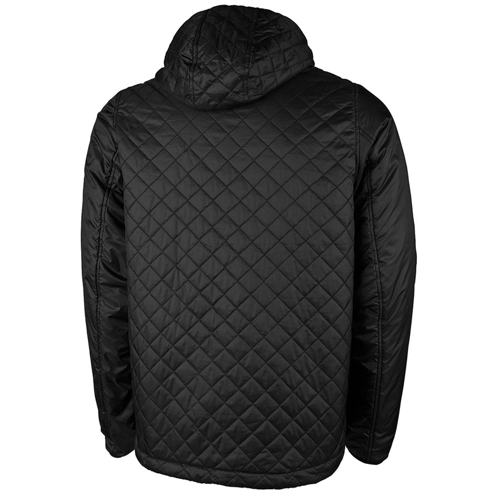 Charles River Men's Black Lithium Quilted Hooded Jacket