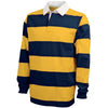 Charles River Men's Navy/Gold Classic Rugby Shirt