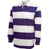 Charles River Men's Purple/White Classic Rugby Shirt