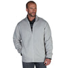 Charles River Men's Light Grey Clifton Full Zip Sweatshirt