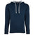 Next Level Unisex Midnight Navy/Heather Gray French Terry Pullover Hoodie
