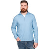 Charles River Men's Chambray Waffle Quarter Zip Pullover