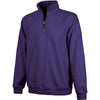 Charles River Unisex Purple Crosswind Quarter Zip Sweatshirt