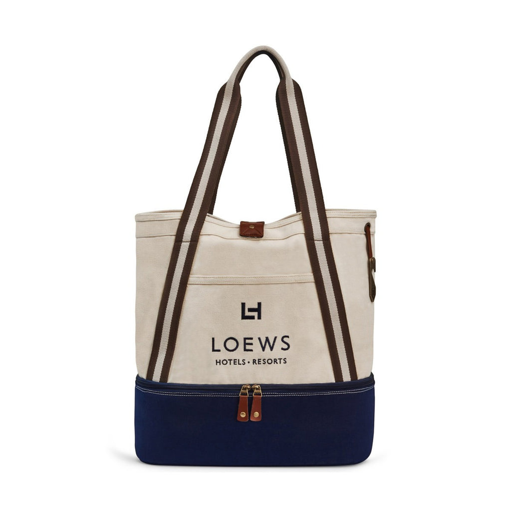 Heritage Supply Navy Freeport Cotton Insulated Tote