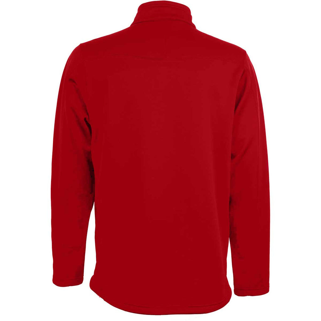 Charles River Men's Red Stealth Zip Pullover