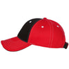 Sportsman Black/Red Tri-Color Cap
