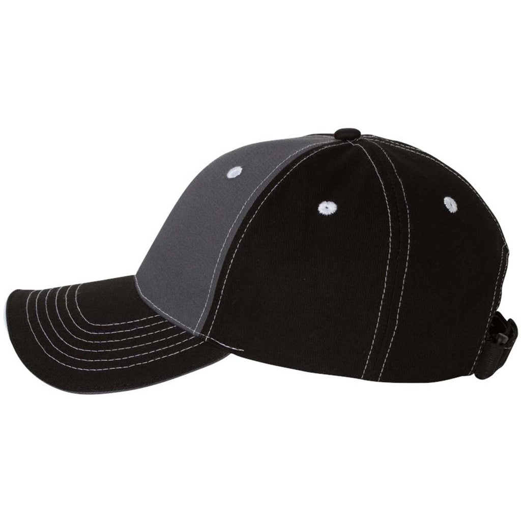 Sportsman Charcoal/Black Tri-Color Cap