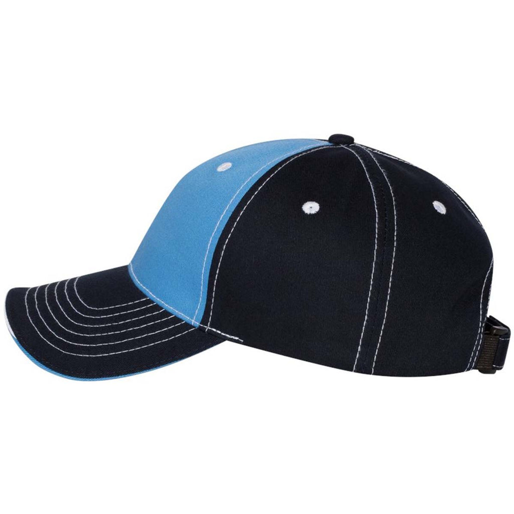 Sportsman Light Blue/Navy Tri-Color Cap