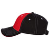 Sportsman Red/Black Tri-Color Cap