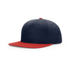 Richardson Navy/Red Street Pinch Front Structured Snapback Cap