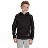 Russell Athletic Youth Black/Steel Tech Fleece Pullover Hood