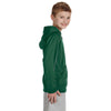 Russell Athletic Youth Dark Green/Steel Tech Fleece Pullover Hood
