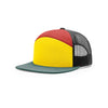 Richardson Yellow/Red/Black/Dark Green Street 7 Panel Trucker Hat