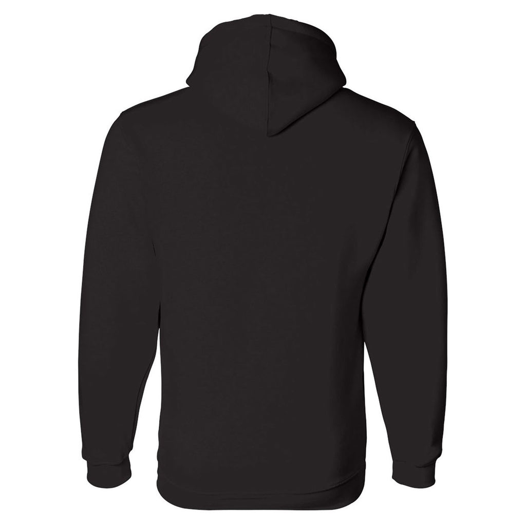 Bayside Men's Black USA-Made Hooded Sweatshirt