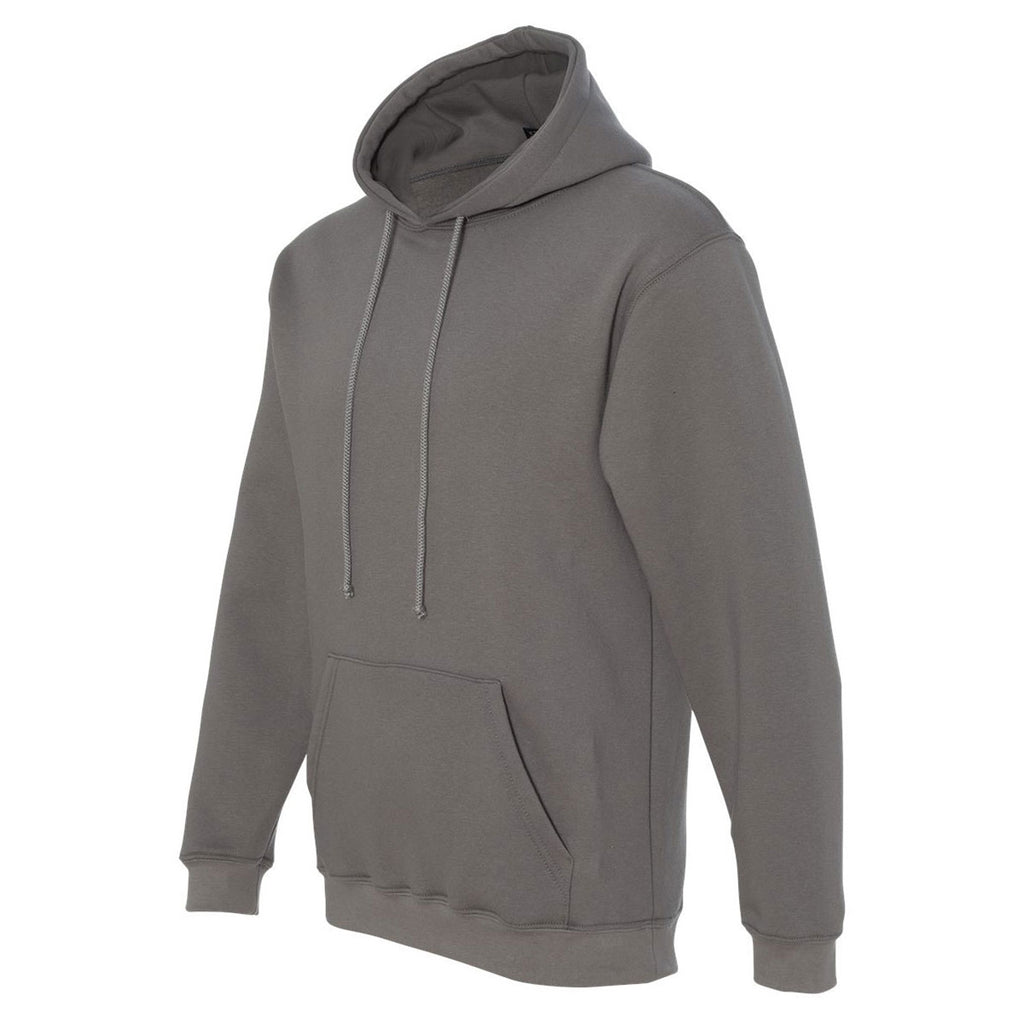 Bayside Men's Charcoal USA-Made Hooded Sweatshirt