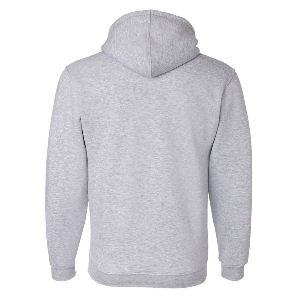 Bayside Men's Dark Ash USA-Made Hooded Sweatshirt