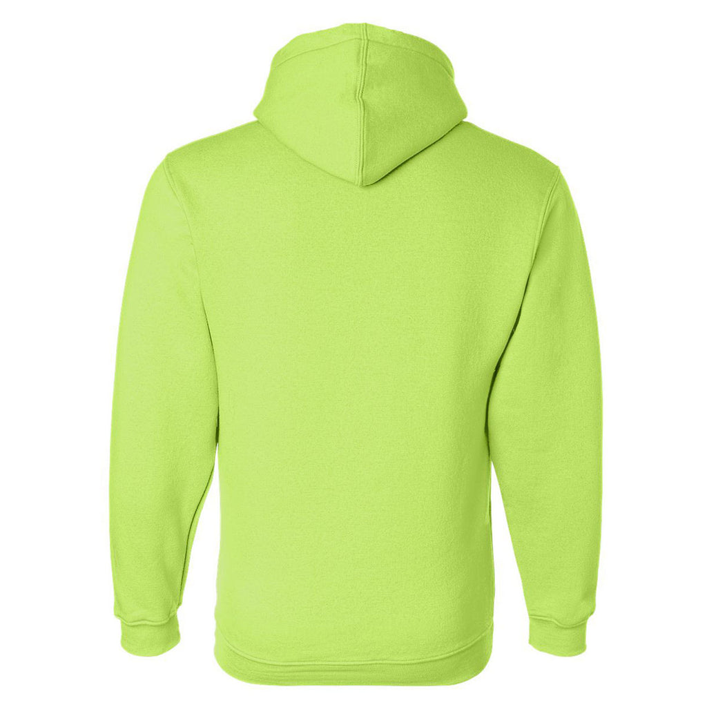 Bayside Men's Lime Green USA-Made Hooded Sweatshirt