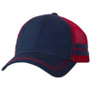 Sportsman Navy/Red Trucker Cap with Stripes