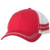 Sportsman Red/White Trucker Cap with Stripes