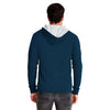 Next Level Midnight Navy/Heather Grey Adult French Terry Zip Hoody