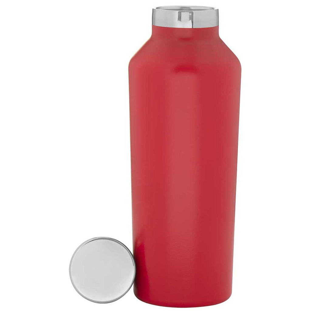 H2Go Matte Red 16.9 oz Manhattan Stainless Steel Bottle