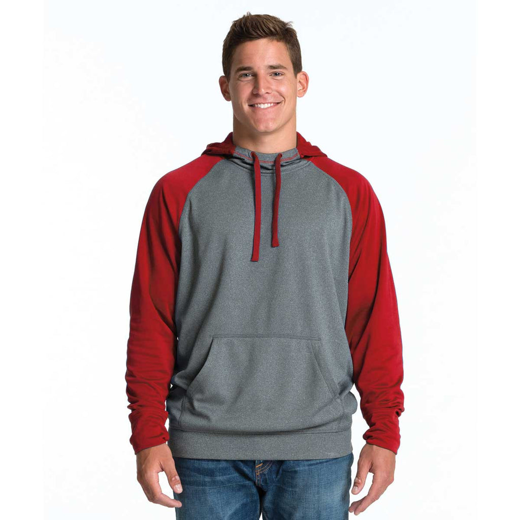 Charles River Men's Red/Heather Field Sweatshirt
