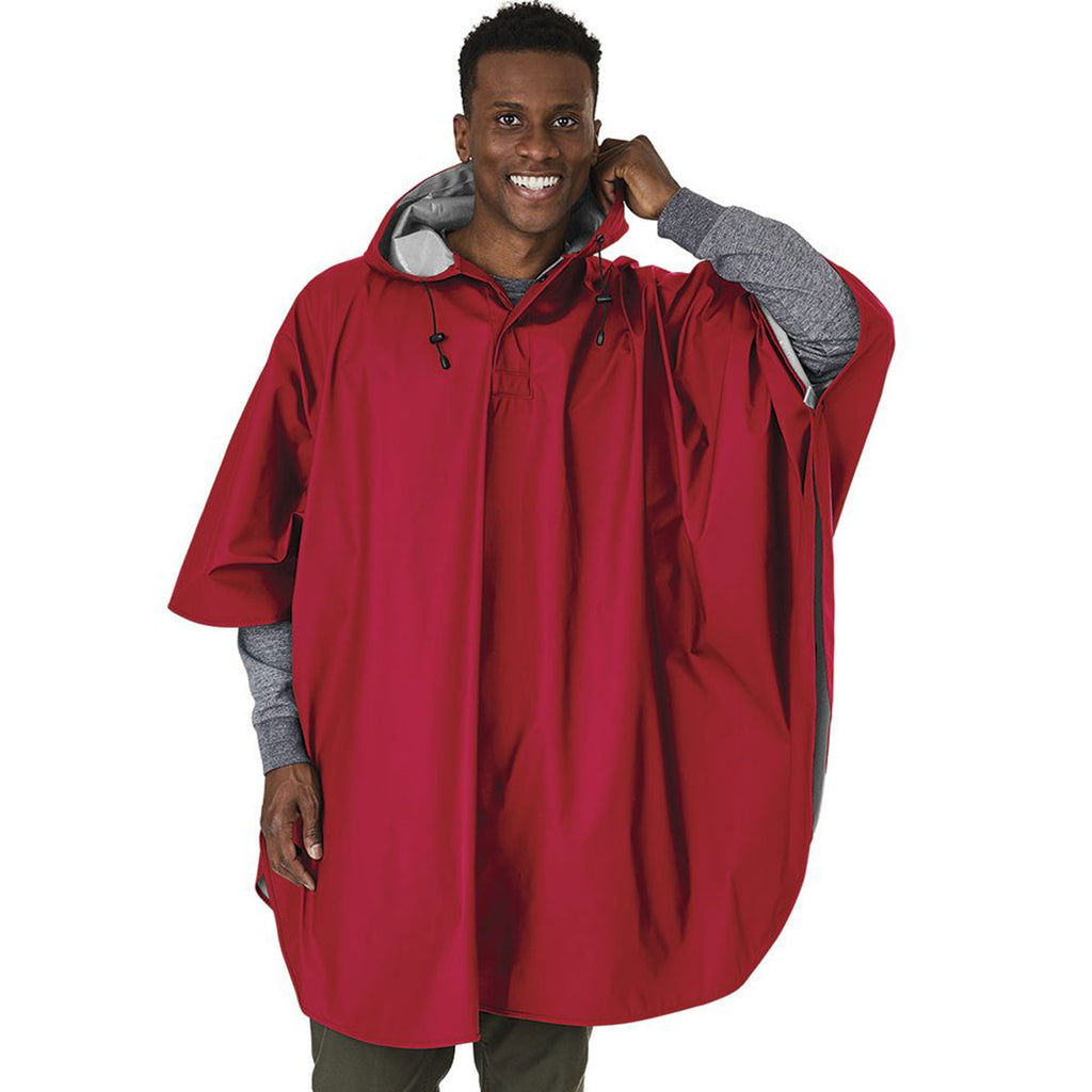Charles River Men's Red Pacific Poncho
