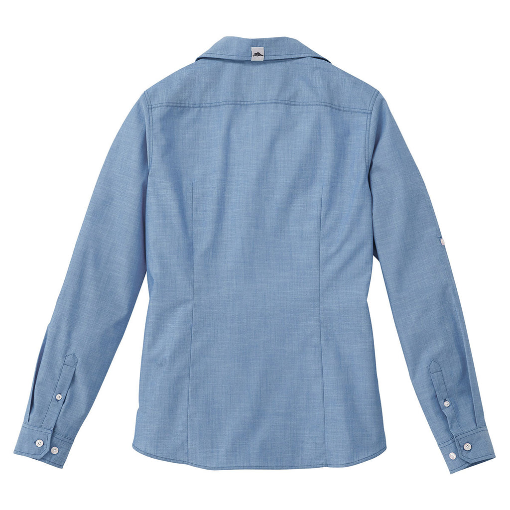 Roots73 Women's Solace Blue Clearwater Long Sleeve Shirt