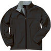 Charles River Men's Black/Vapor Grey Soft Shell Jacket