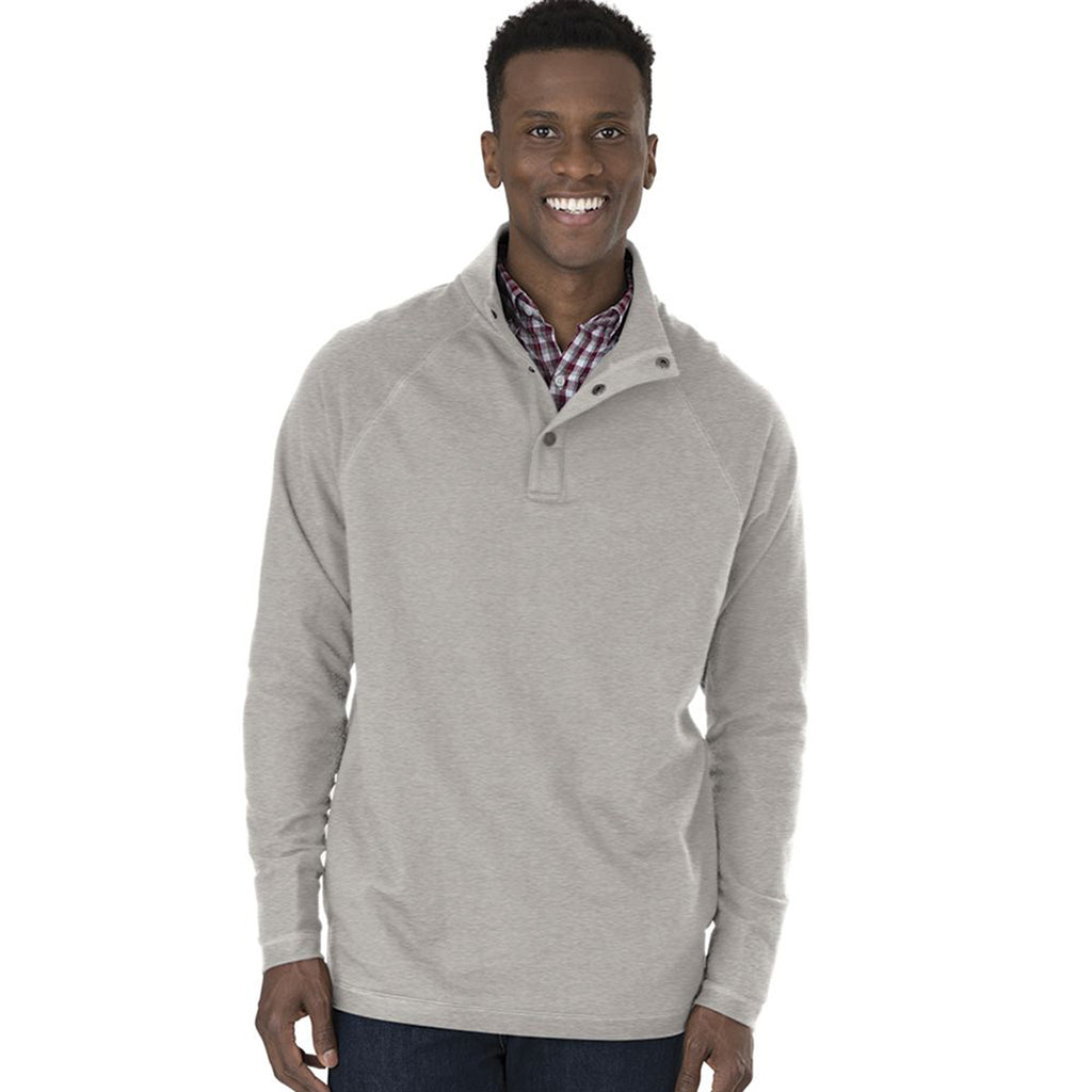 Charles River Men's Heather Grey Falmouth Pullover