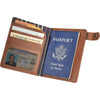 Cutter & Buck Brown Legacy Passport Wallet