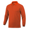 BAW Men's Texas Orange Classic Long Sleeve Pique Polo