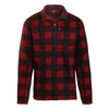 Landway Men's Red Kodiak 1/4-Zip Sweater-Knit Fleece