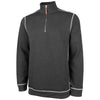 Charles River Men's Charcoal Heather Conway Flatback Rib Pullover