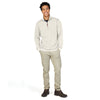 Charles River Men's Ivory Heather Conway Flatback Rib Pullover