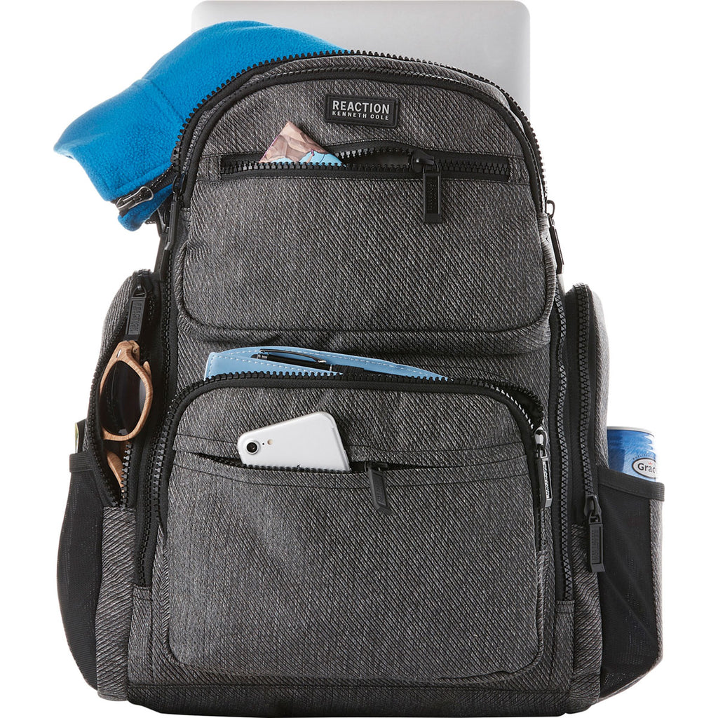 Kenneth Cole Grey Double Pocket 15" Computer Backpack