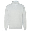 Jerzees Men's Ash Nublend Cadet Collar Quarter-Zip Sweatshirt