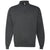 Jerzees Men's Black Heather Nublend Cadet Collar Quarter-Zip Sweatshirt