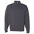 Jerzees Men's Charcoal Grey Nublend Cadet Collar Quarter-Zip Sweatshirt