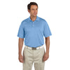 adidas Golf Men's ClimaLite Coast Blue S/S Textured Polo